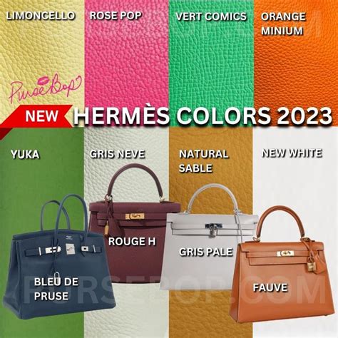 hermes purse colors.